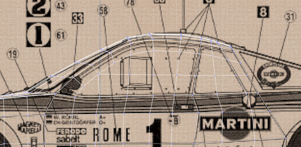 Lancia Rally Car 3d modeling tutorial 41