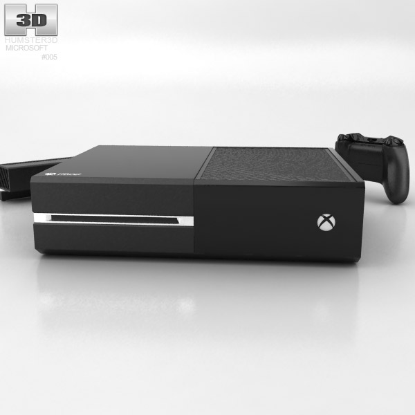 Microsoft X-Box One 720 with Kinect 3D模型
