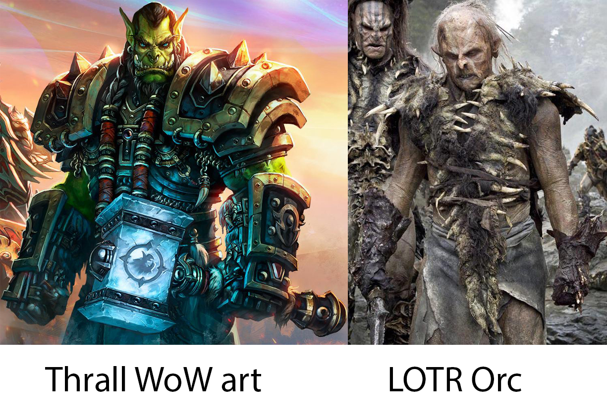 Warcraft ork and LOTR