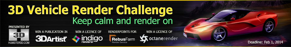 3D Vehicle Render Competition for CG Artists