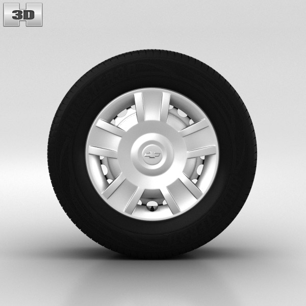 Chevrolet Aveo Wheel 14 inch 001 3D model