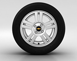 Chevrolet Aveo Wheel 15 inch 002 3D model