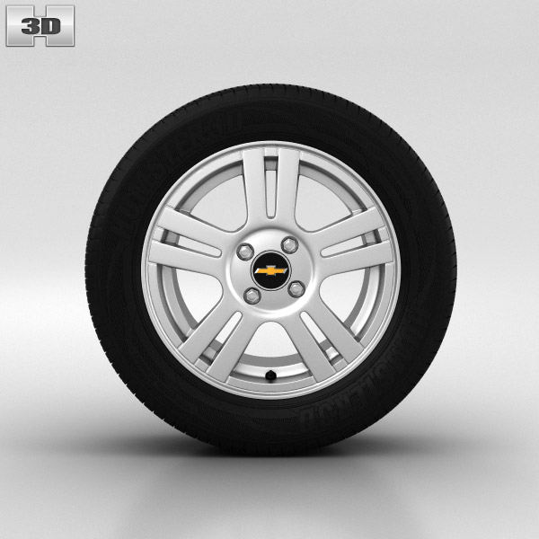 Chevrolet Aveo Wheel 15 inch 002 3d model