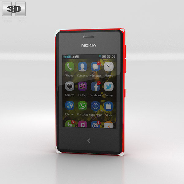 Nokia Asha 500 3d model