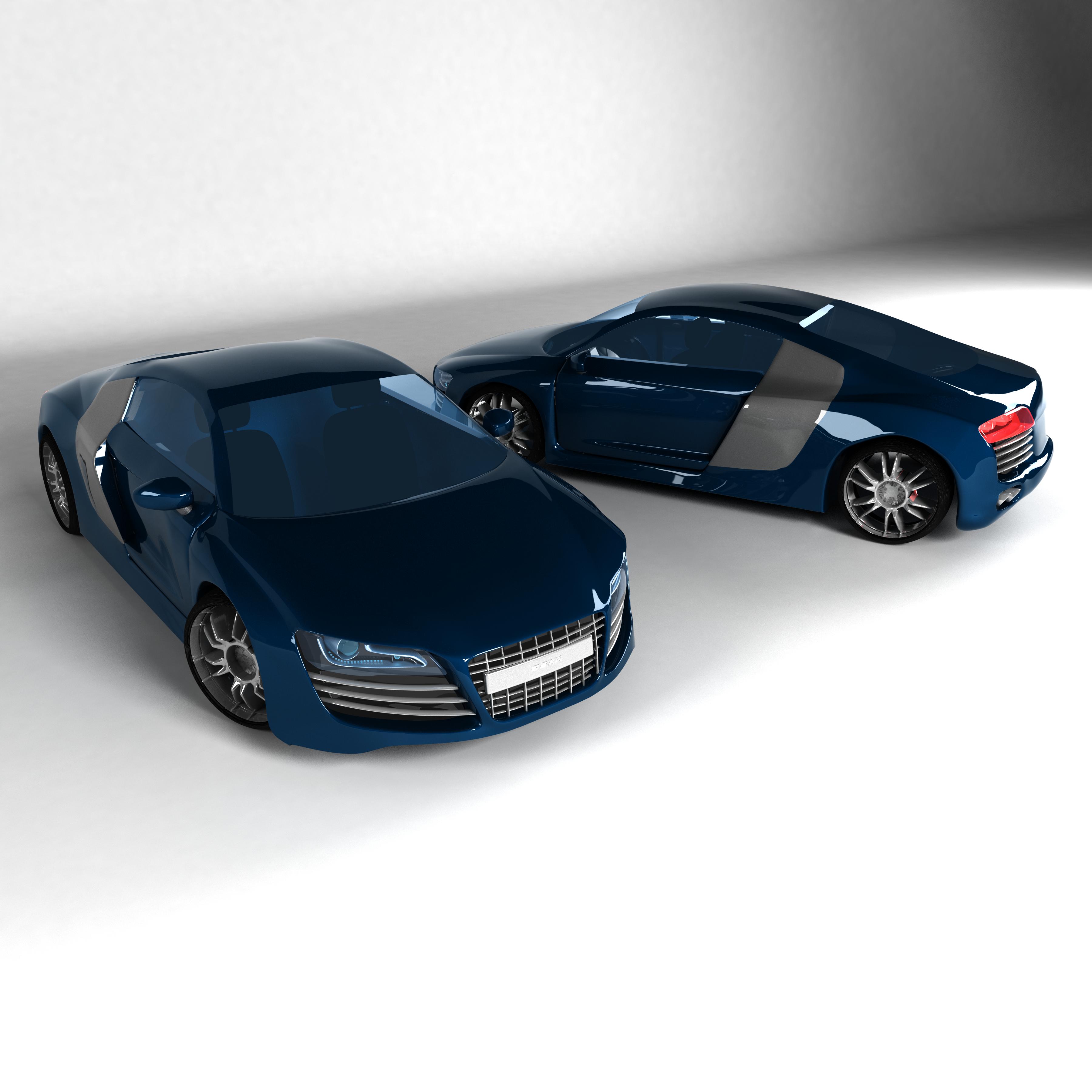 Audi R8 3d art