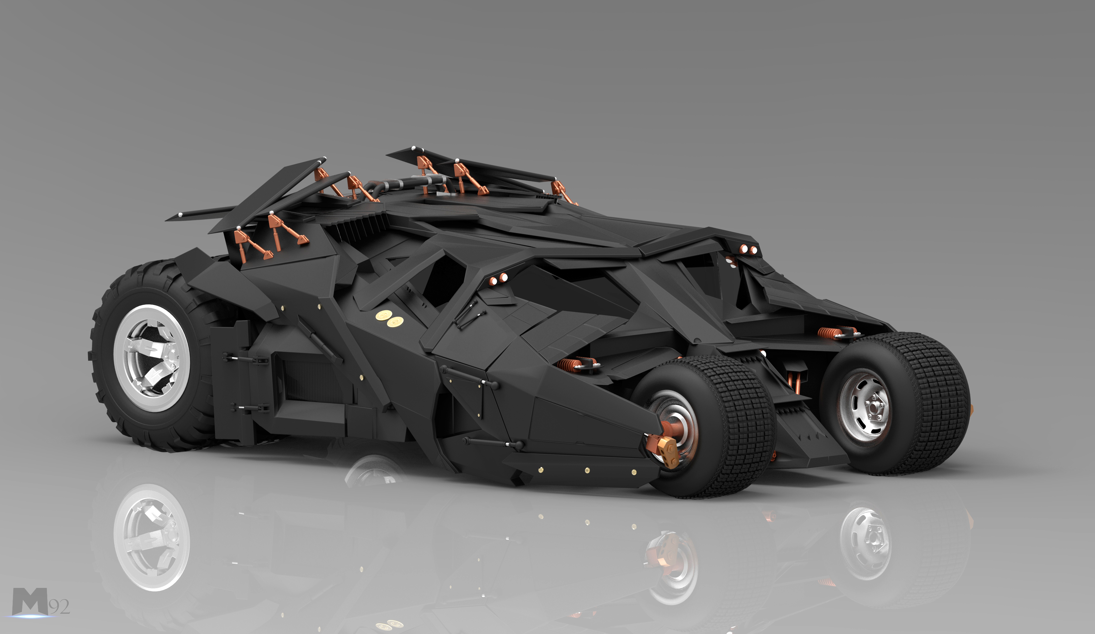 Batmobile 3d art