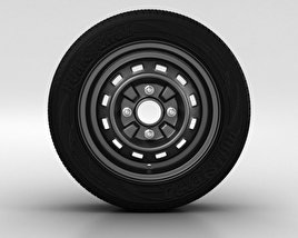 Daewoo Matiz Wheel 13 inch 001 3D model