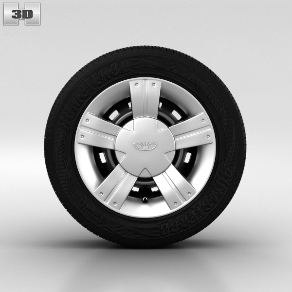 Daewoo Matiz Wheel 13 inch 002 3D model