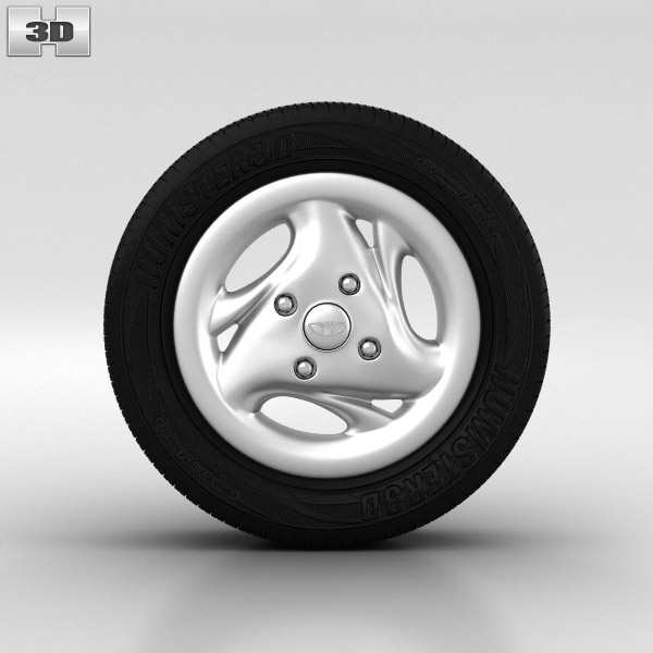 Daewoo Matiz Wheel 13 inch 003 3D model