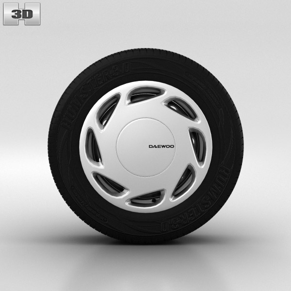 Daewoo Nexia Wheel 14 inch 002 3D model