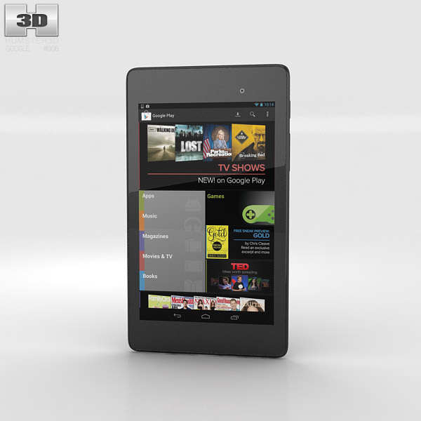 Google Nexus 7 (2013) 3Dモデル