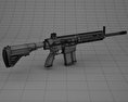 HK417自動步槍 3D模型