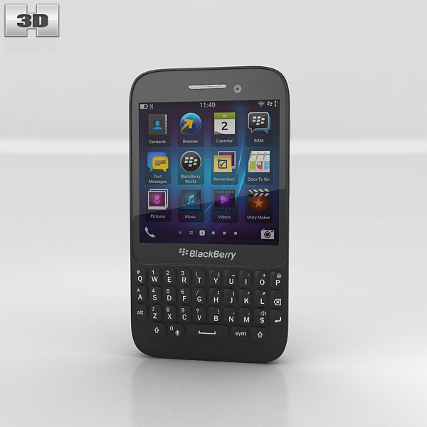 BlackBerry Q5 3D 모델 