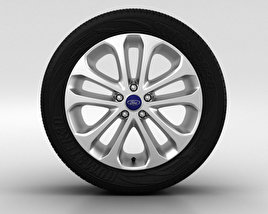 Ford Focus Wheel 17 inch 001 3D model