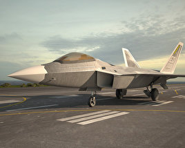 3D model of Lockheed Martin F-22 Raptor