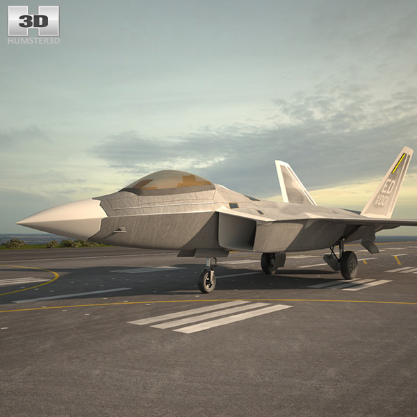 Lockheed Martin F-22 Raptor 3D 모델 