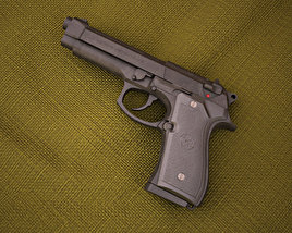 貝瑞塔M9手槍 3D模型