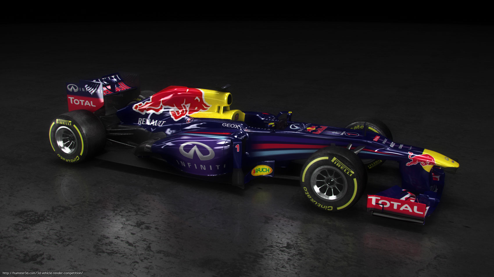 F1 Red Bull RB9 3d art