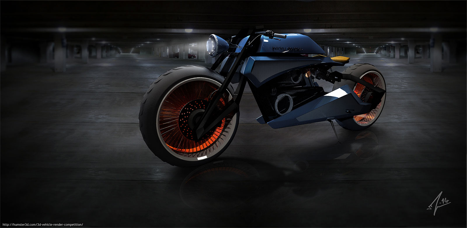 Harley-Davidson concept 3d art