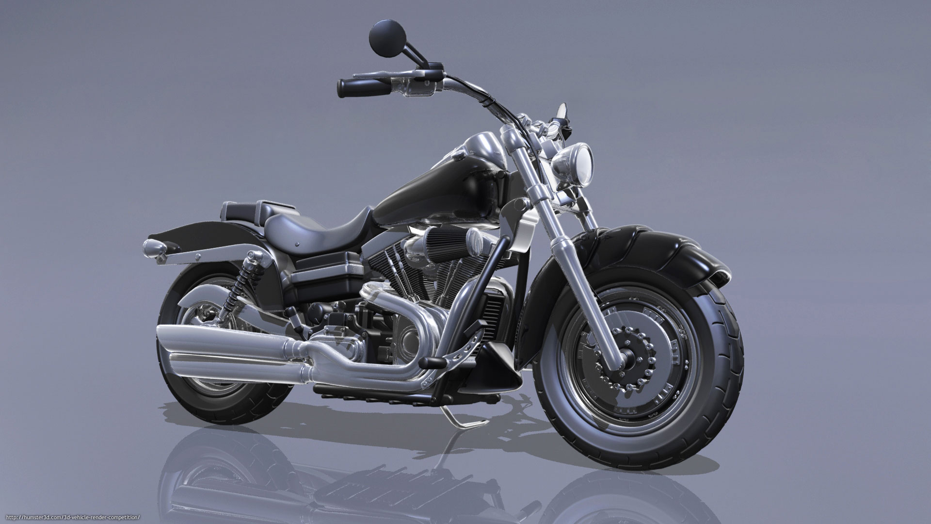 Custom Harley Davidson 3d art