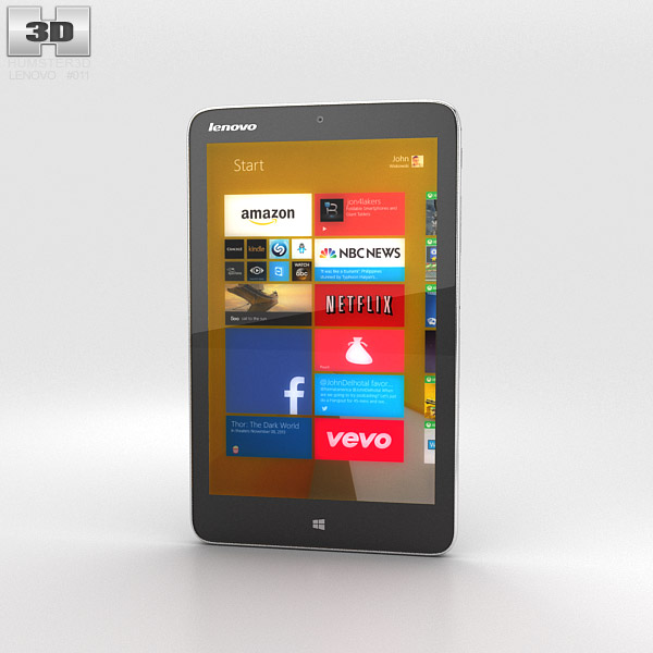 Lenovo Miix 2 (8 inch) Tablet 3D model
