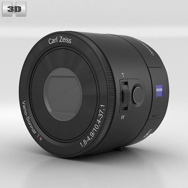 Sony DSC QX100 lens module 3D model
