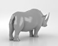 Woolly Rhinoceros Low Poly 3d model