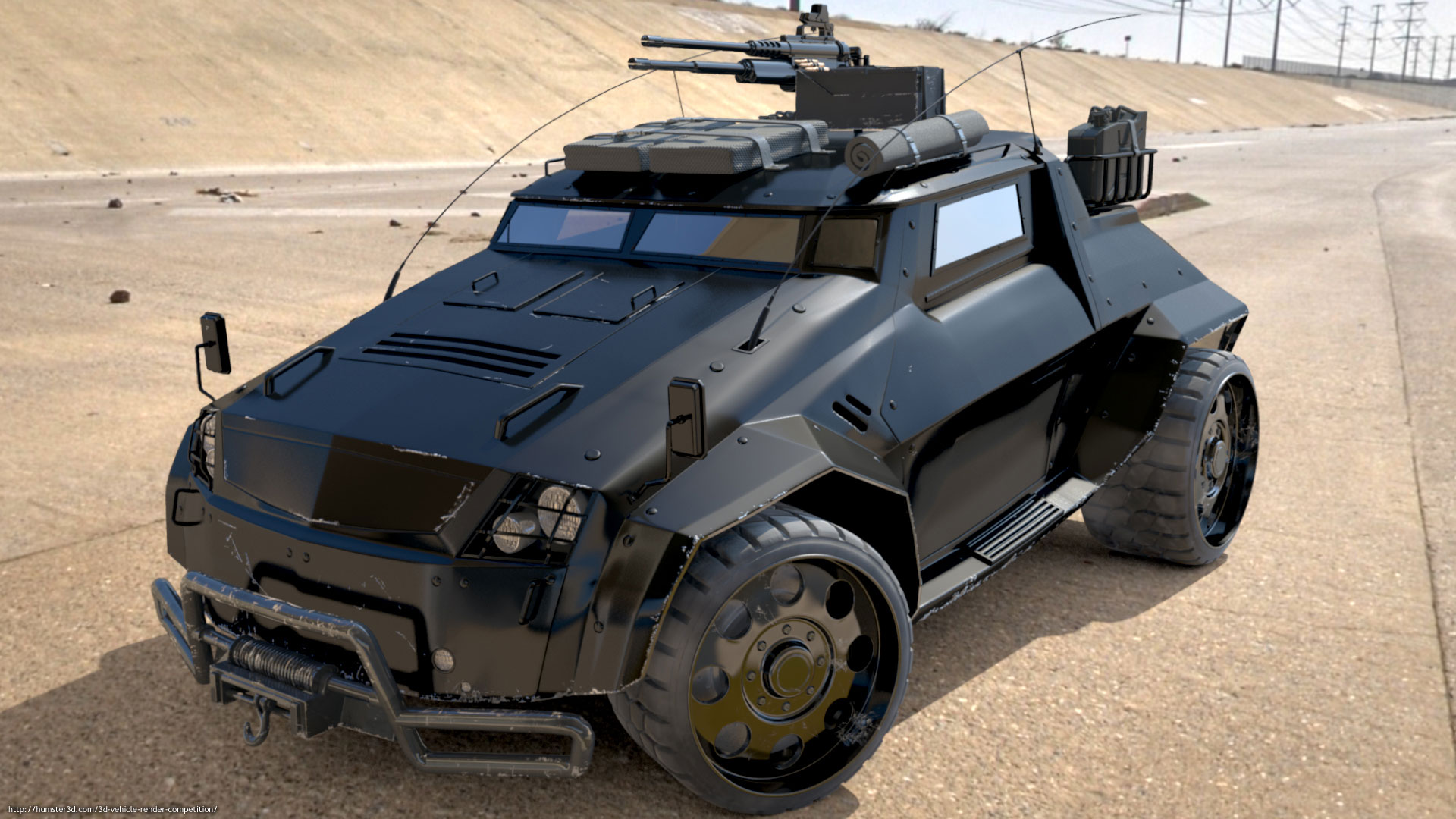 The Light Assault & Recon Vehicle (LARV) 3d art