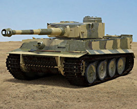 Tiger tank 3D model