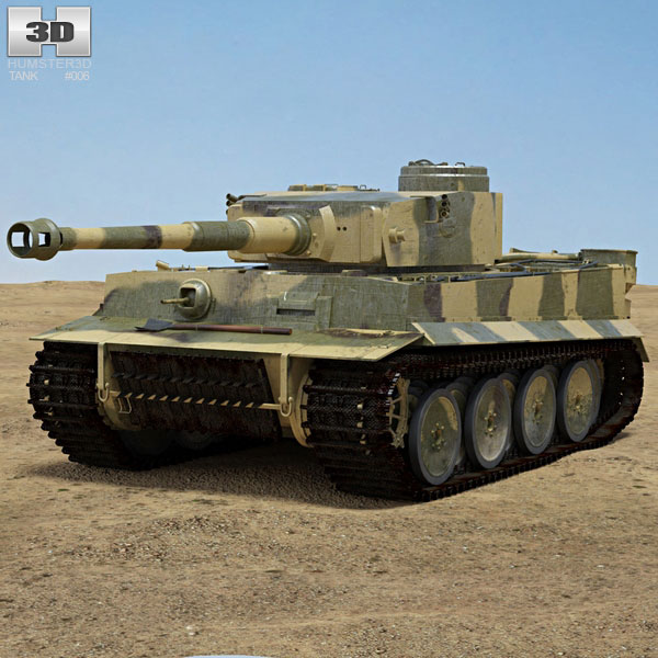 Panzer VI Tiger I Modello 3D