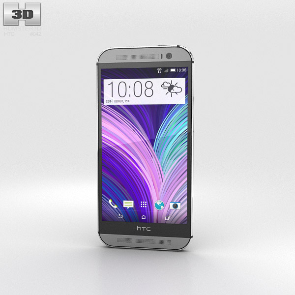 HTC M8 Gray Modèle 3D