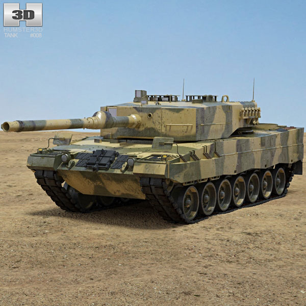 Leopard 2A4 Modello 3D