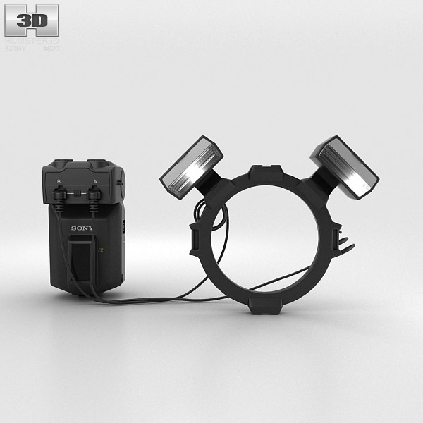 Sony HVL-MT24AM Macro Twin Flash Kit 3Dモデル