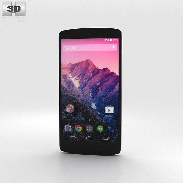 LG Nexus 5 White 3D 모델 
