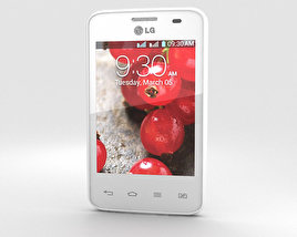 LG Optimus L3 II Dual E435 白い 3Dモデル