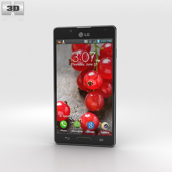 LG Optimus L7 II P713 Black 3D model