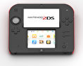 Nintendo 2DS Black + Red 3d model