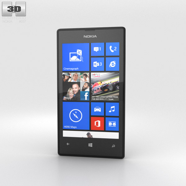 Nokia Lumia 520 Black 3d model