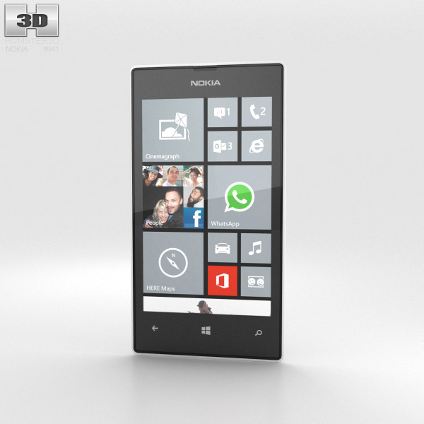 Nokia Lumia 520 White 3d model