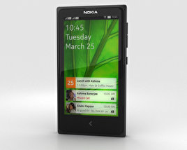Nokia X Noir Modèle 3D