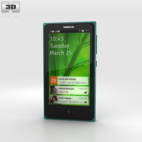 Nokia X Green 3D model