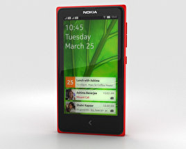 Nokia X Red Modèle 3D