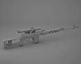 Dragunov Sniper Rifle (SVD) 3d model