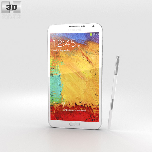 Samsung Galaxy Note 3 White 3D model