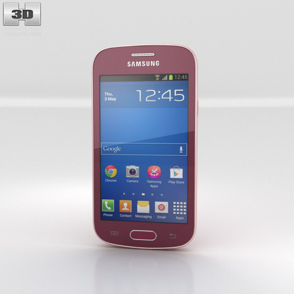 Samsung Galaxy Fresh S7390 Red 3D 모델 