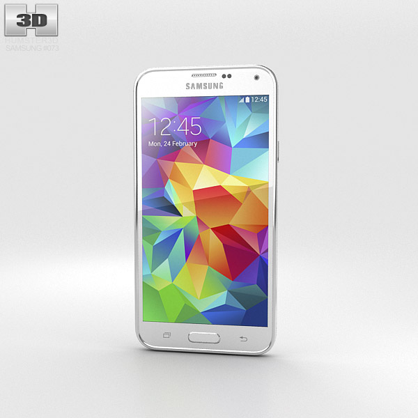 Samsung Galaxy S5 Branco Modelo 3d
