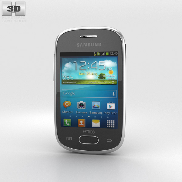 Samsung Galaxy Star Trios Black 3D 모델 