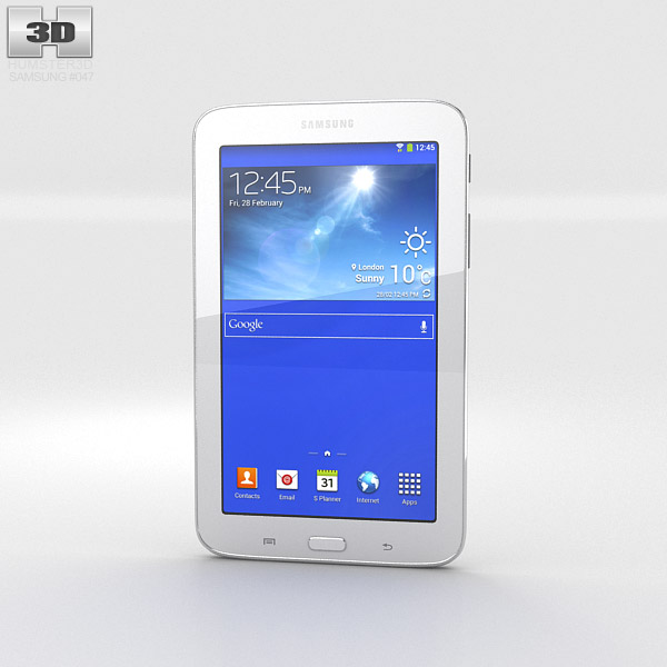 Samsung Galaxy Tab 3 Lite White 3d model