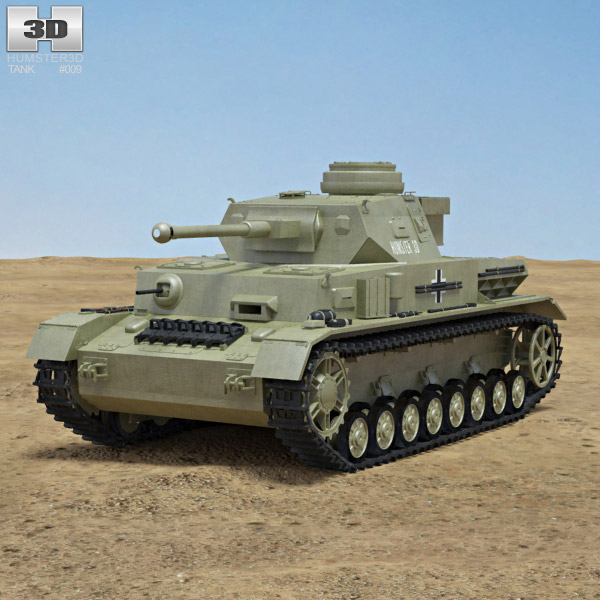 IV号戦車 3Dモデル