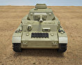 Panzer IV Modelo 3D vista frontal